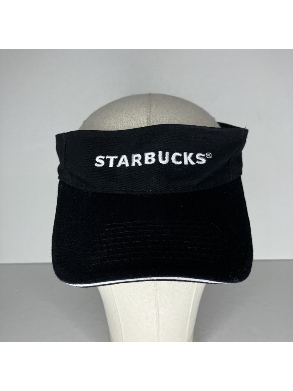 Starbucks Black Visor Hat Barista Uniform Adjustable Coffee Restaurant Employee